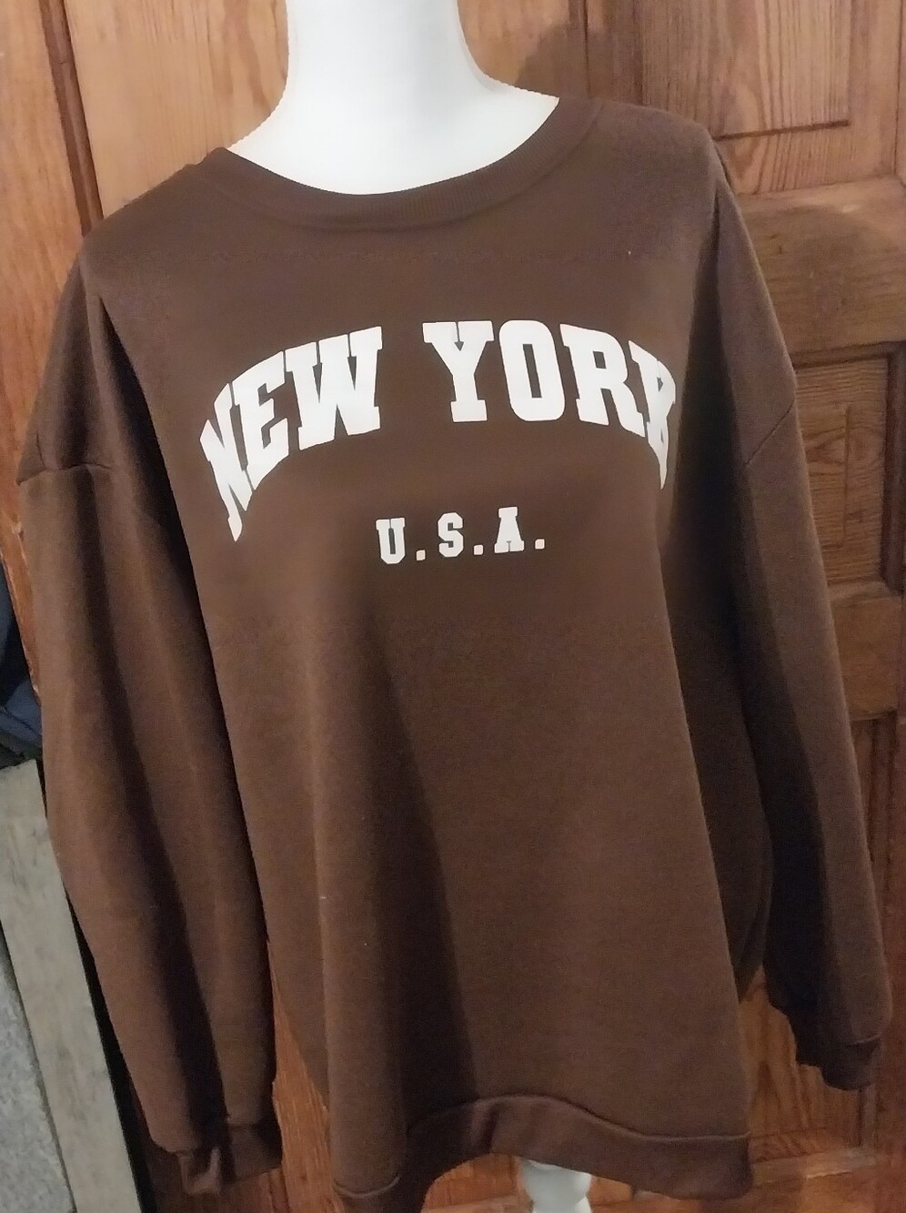 New York U.S.A. Brown Men's Sweatshirt